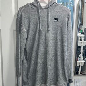 Like New Quiksilver Charcoal Men's Hoodie Size Medium .